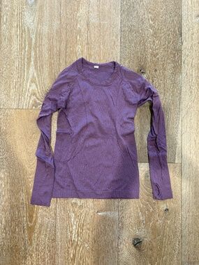 Seamless Long Sleeve Workout Top Bundle Purple + Rust